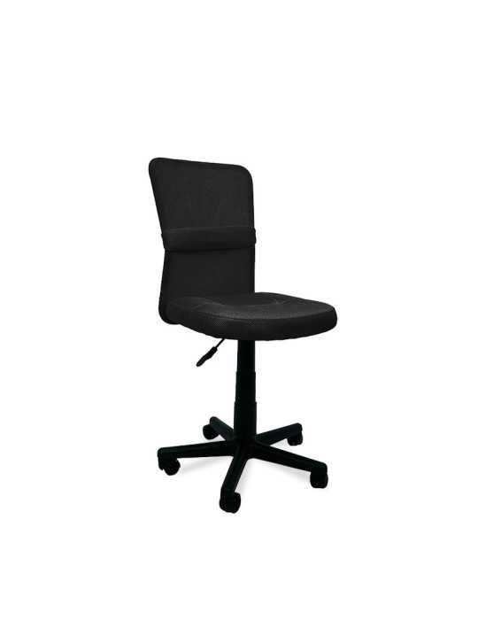 Silla de estudio infantil/juvenil Modelo Alba color negro