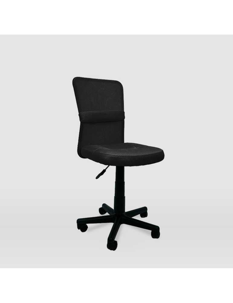 Silla de estudio infantil/juvenil Modelo Alba color negro