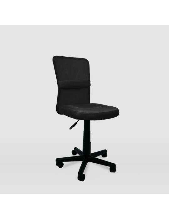 Silla de estudio infantil/juvenil Modelo Alba color negro