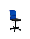 Silla de estudio infantil/juvenil Modelo Alba color negro y azul