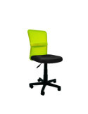 Silla de estudio infantil/juvenil Modelo Alba color negro y verde