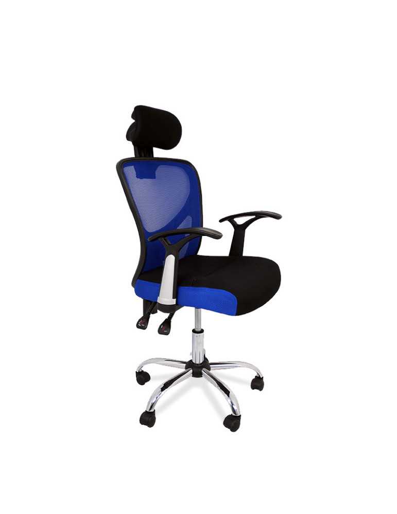 Silla de estudio infantil/juvenil Modelo Carla color azul