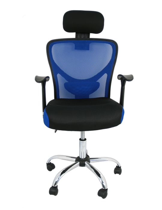 Silla de estudio infantil/juvenil Modelo Carla color azul