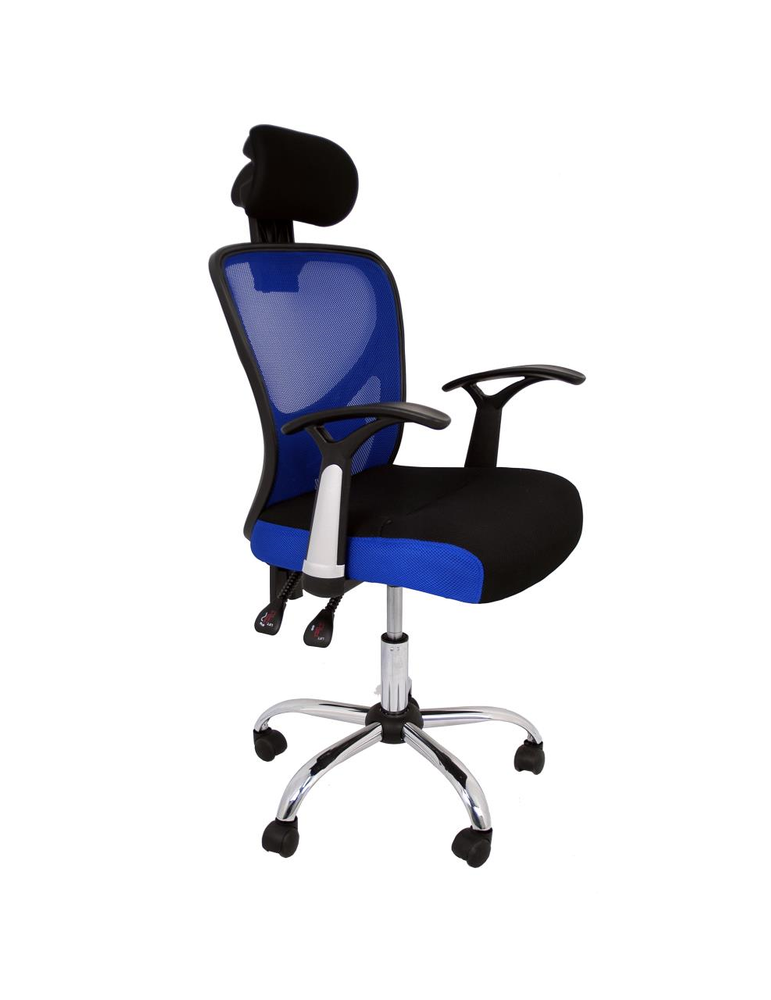 Silla de estudio infantil/juvenil Modelo Carla color azul