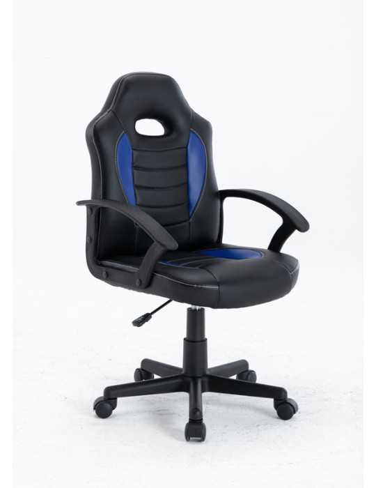 Silla Gaming Modelo Zoe color negro y azul