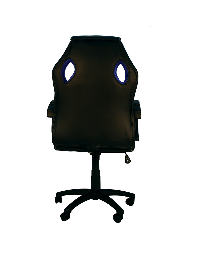 Silla de estudio Gaming Modelo Olimpia color negro y azul