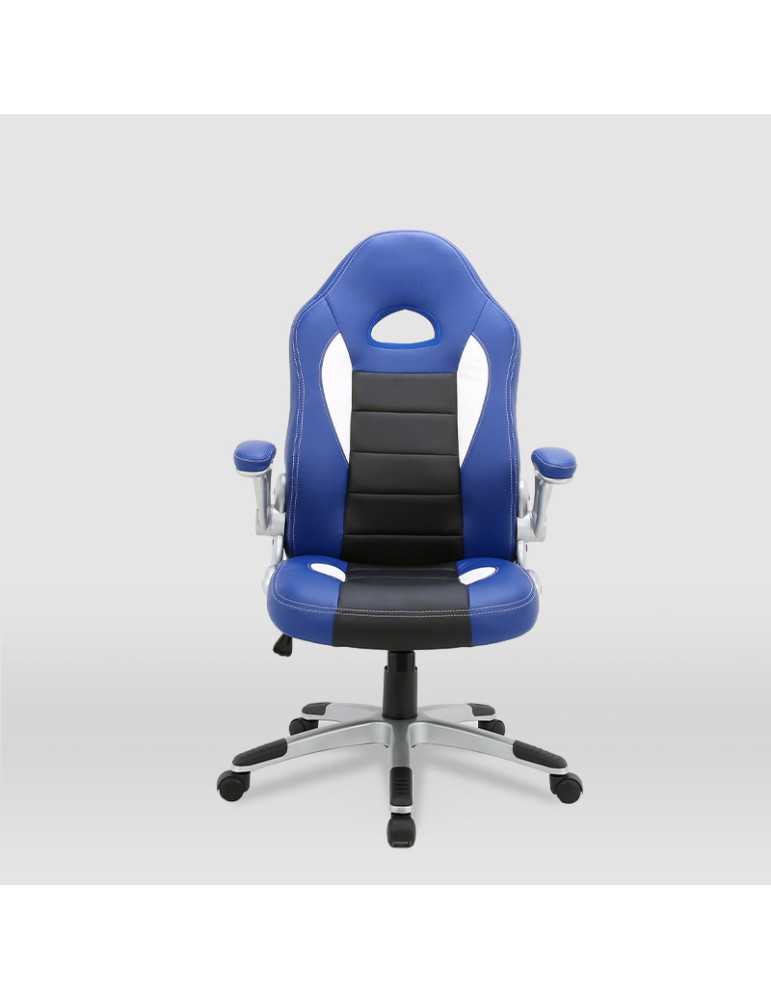 Silla de estudio Gaming Modelo Victoria color azul/negro