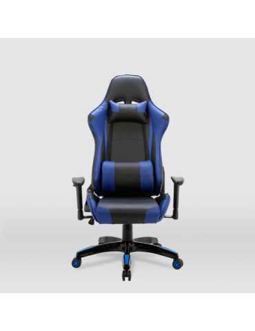 Silla de estudio Gaming Modelo Regina color negro/azul 2