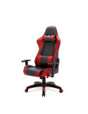 Silla de estudio Gaming Modelo Regina color negro/rojo