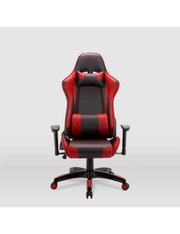 Silla de estudio Gaming Modelo Regina color negro/rojo 2