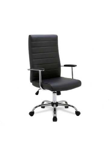 Silla de oficina Modelo Lara color negro