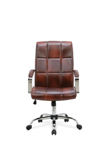 Silla de oficina Modelo Belinda color marrón 2