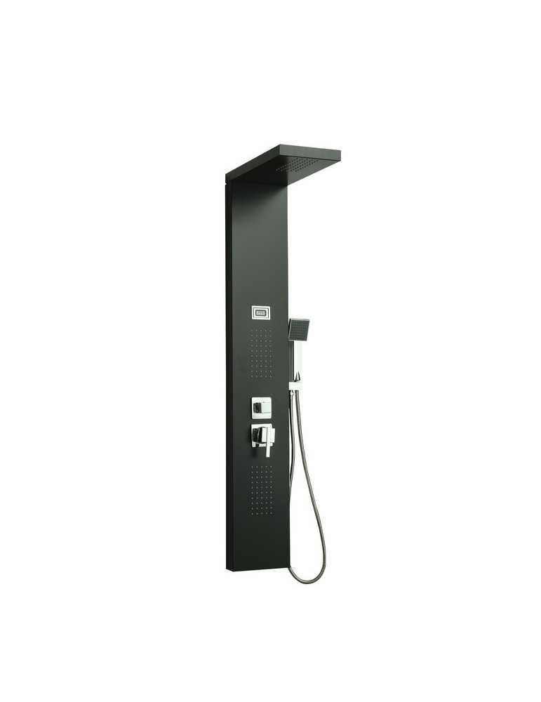 Columna de Hidromasaje fabricada en Aluminio. Acabado color negro modelo A-9127 BLACK