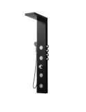 Columna de hidromasaje termostática en aluminio color negro modelo A-841 NEGRO