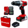 Taladro sin cable EINHELL percutor TE-CD 18/2 li-i +22 1x