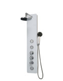 Columna de hidromasaje termostática en cristal color blanco modelo GS-49