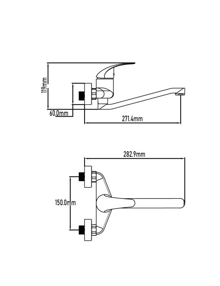 Grifo monomando de fregadero modelo Kapuas