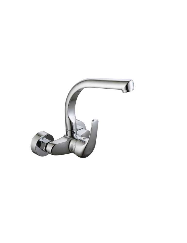 Grifo monomando de fregadero pared alto 110 modelo Manzanilla