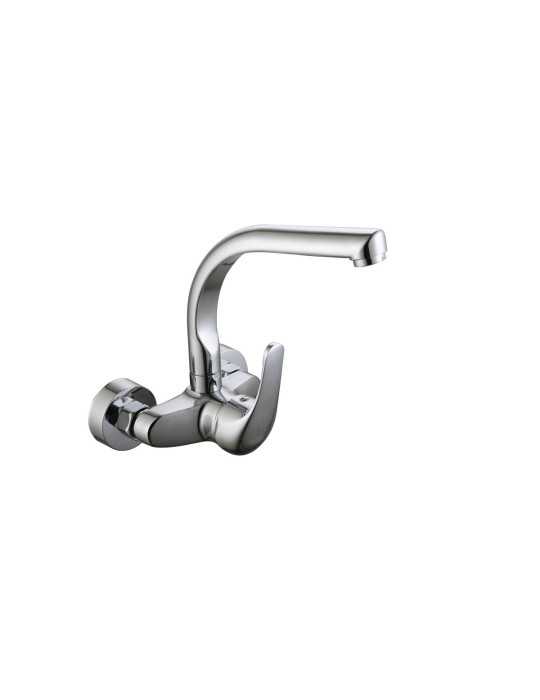 Grifo monomando de fregadero pared alto 110 modelo Manzanilla