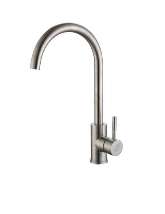 Grifo monomando de fregadero modelo Catriel en acabado Níquel