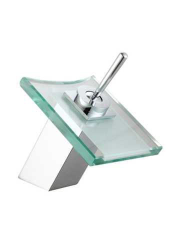 Grifo de lavabo cristal cascada modelo Tigris