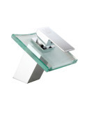 Grifo de lavabo cristal cascada modelo Eúfrates