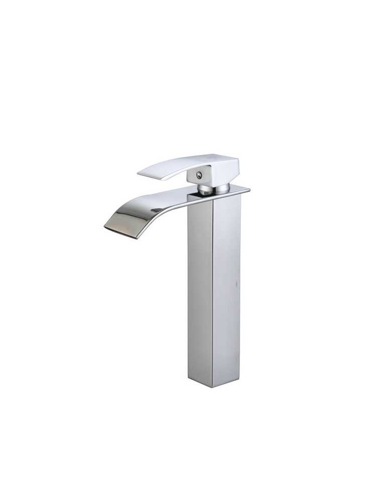 Grifo monomando de lavabo efecto cascada modelo Bariloche