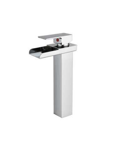 Grifo monomando de lavabo efecto cascada modelo Niagara