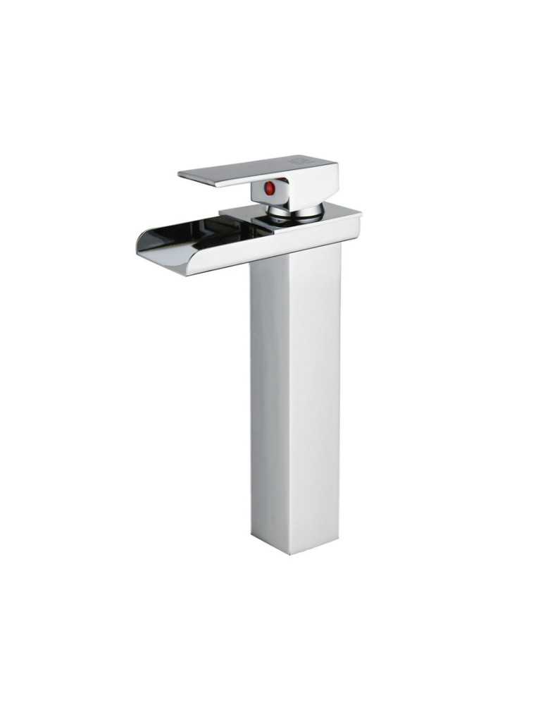 Grifo monomando de lavabo efecto cascada modelo Niagara