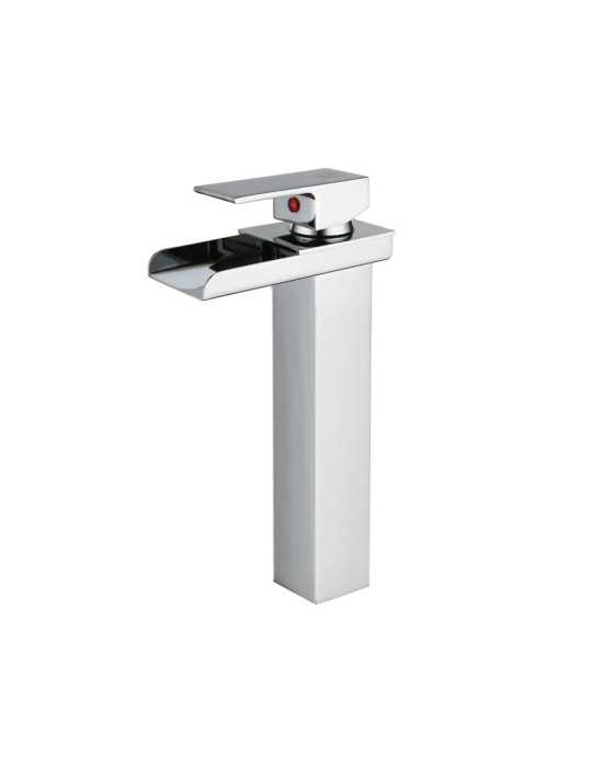 Grifo monomando de lavabo efecto cascada modelo Niagara