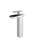 Grifo monomando de lavabo efecto cascada modelo Niagara