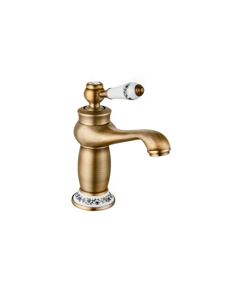 Grifo monomando de lavabo en Antique modelo Neoclásico