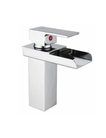 Grifo monomando de lavabo efecto cascada modelo Poveda