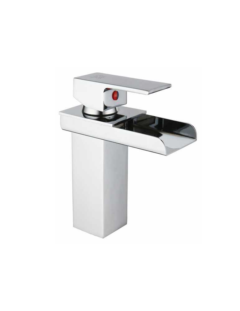 Grifo monomando de lavabo efecto cascada modelo Poveda