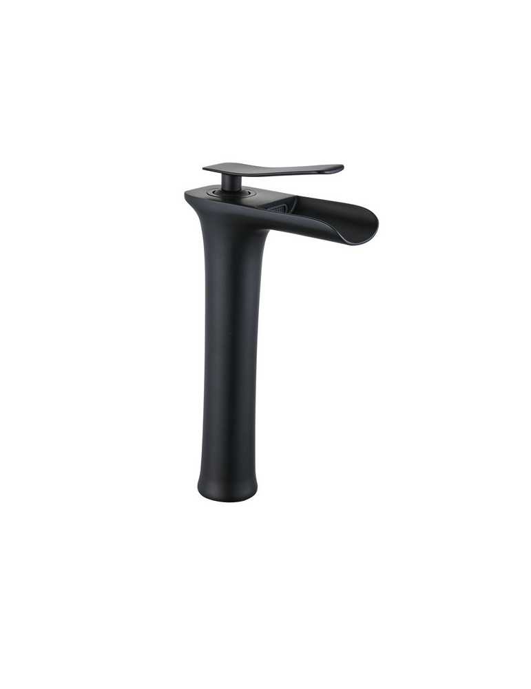 Grifo monomando de lavabo en color negro modelo Izalco (Artazul en negro)