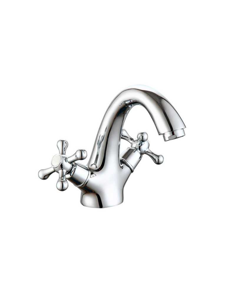 Grifo monobloc de lavabo serie Clasica en Cromo