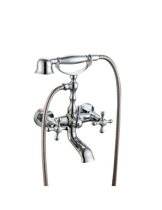 Grifo monobloc de bañera serie Clasica en Cromo
