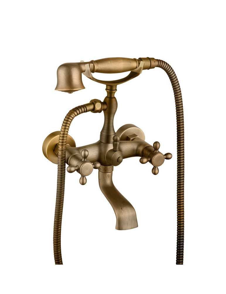 Grifo monobloc de bañera serie Clasica en Antique