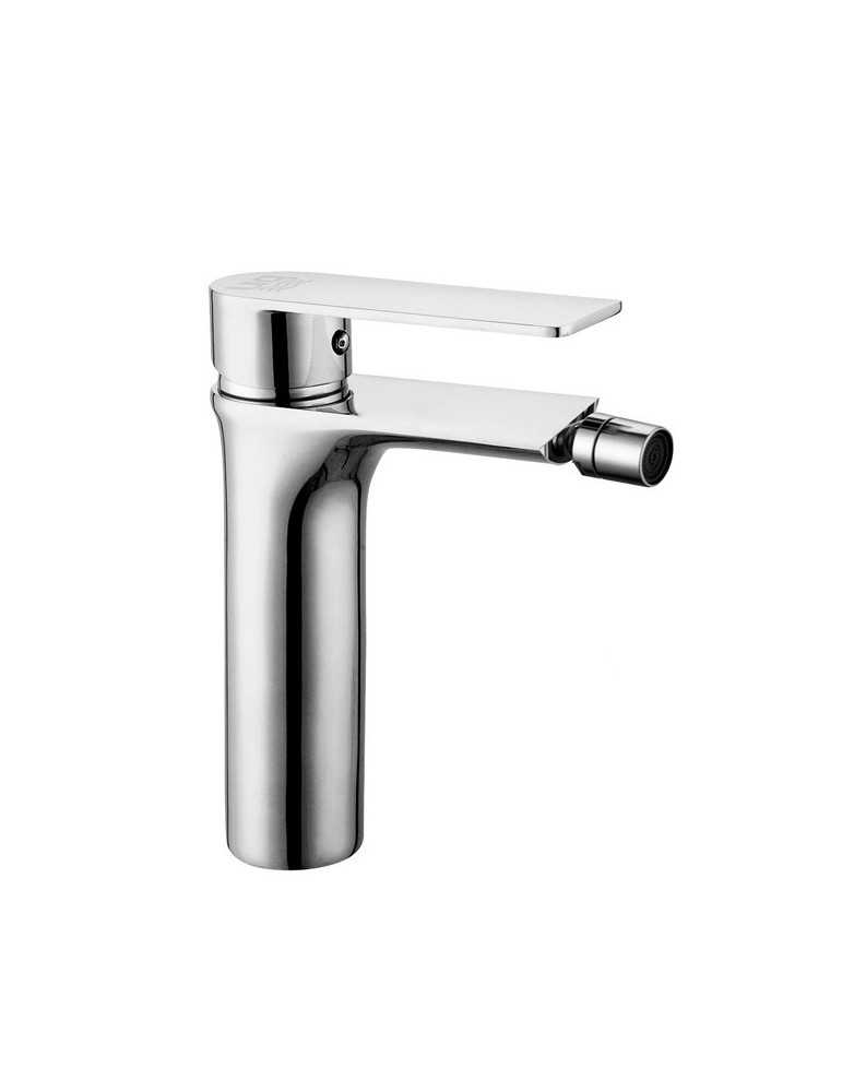 Grifo monomando de bidet en color cromo serie Kizu