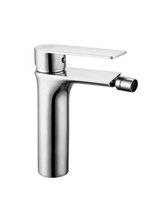 Grifo monomando de bidet en color cromo serie Kizu