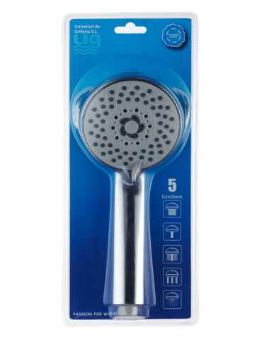 Mango de ducha con 5 funciones y 9,5cm de diametro modelo Arnuero