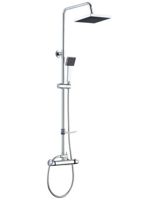 Set de ducha Extensible con grifo termostático modelo Ponte (RY-S0002+V002B EXT) en Caja Azul