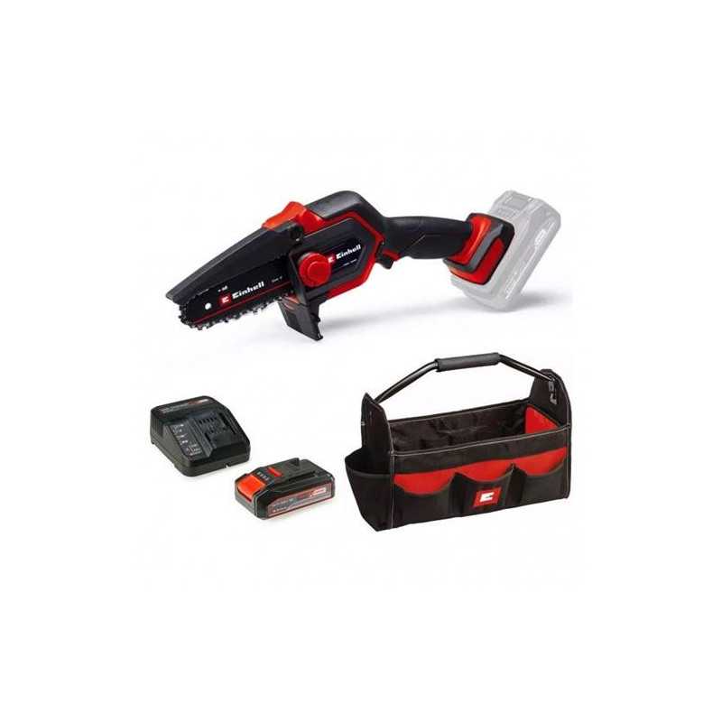 Mini motosierra kit EINHELL cargador + bateria + bolsa