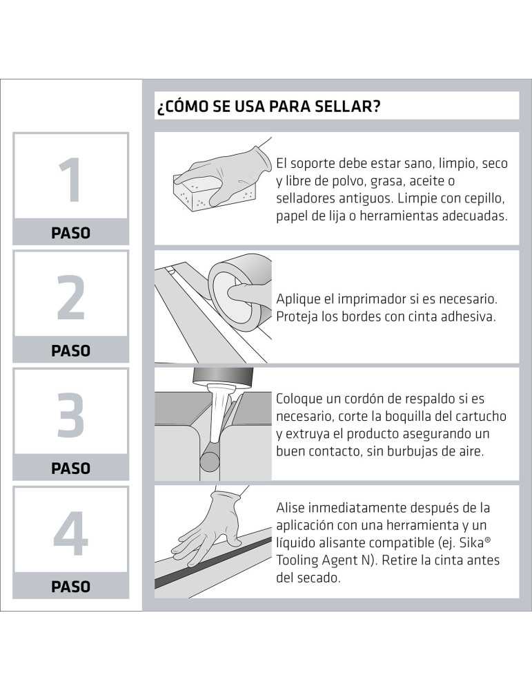 Sikaflex-11FC Purform negro 300 ML Cartucho