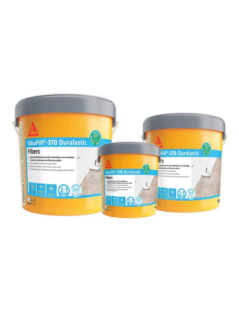 SikaFill 370 Fibers Rojo Teja 20 Kg
