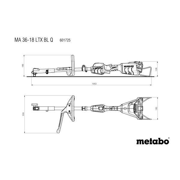 Maquina jardin de bateria y Accesorios MA 36-18 LTX BL Q METABO