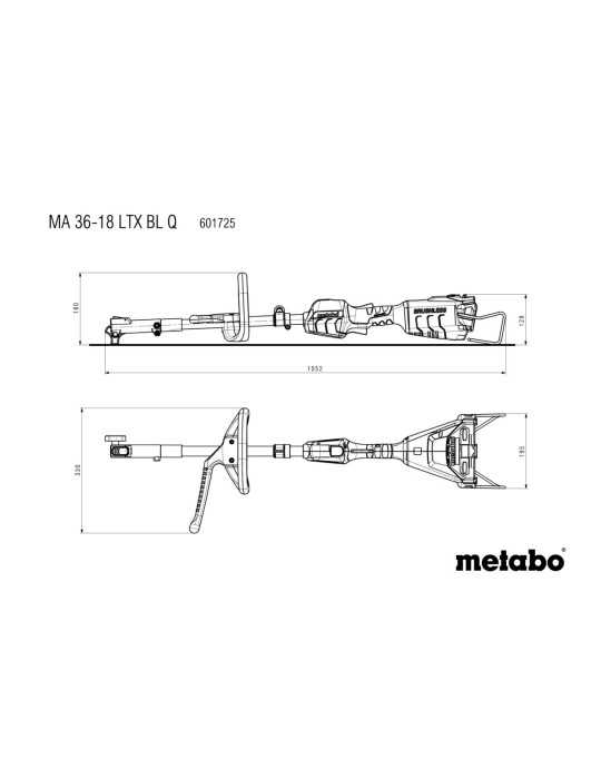 Maquina jardin de bateria y Accesorios MA 36-18 LTX BL Q METABO