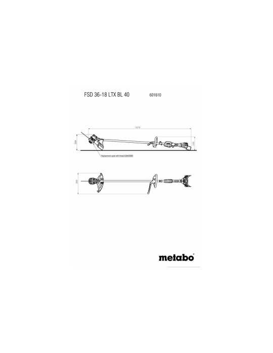 Desbrozadoras de bateria FSD 36-18 LTX BL 40 (D-handle) METABO