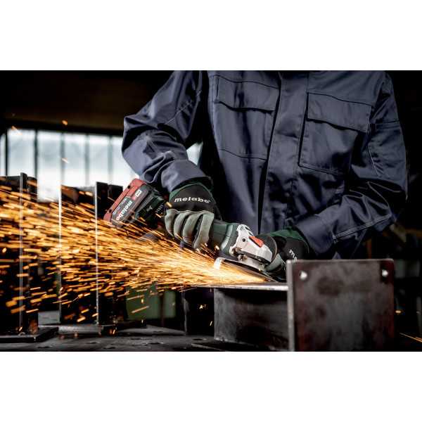 Mini Amoladora de bateria WPB 18 LT BL 11-125 Quick METABO