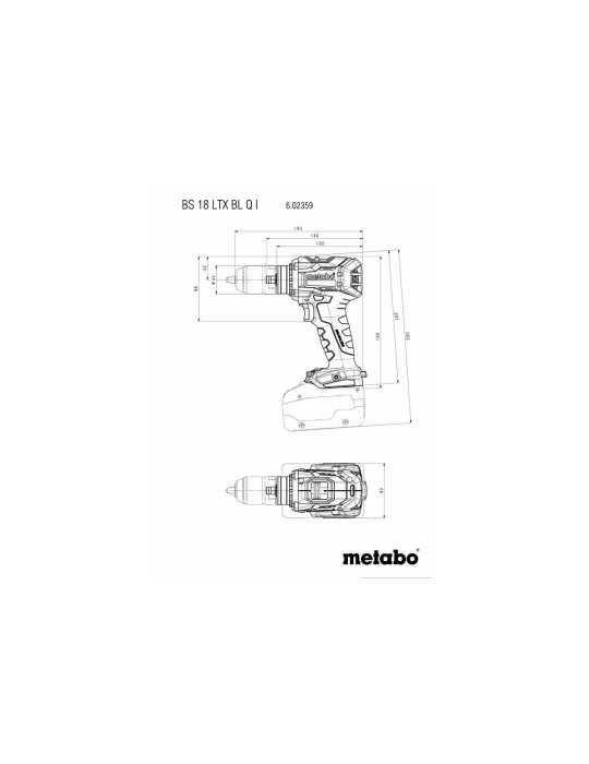 Taladro - Atornillador de bateria BS 18 LTX BL Q I METABO